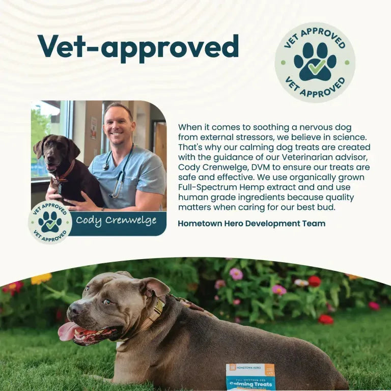 Hometown Hero Calming CBD Dog Treats Hometown Hero Coastal Hemp Co