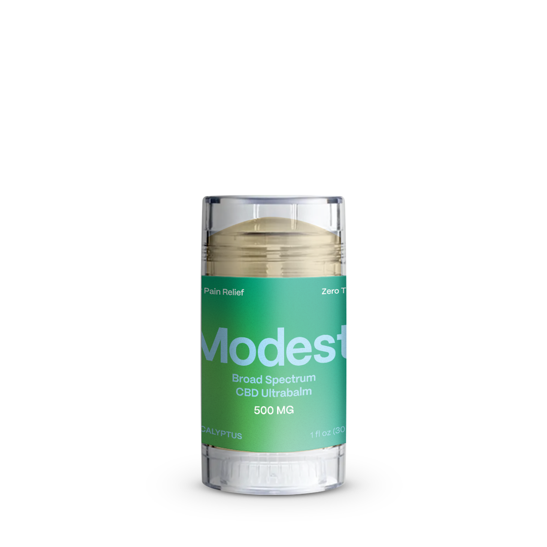 Modest Broad Spectrum CBD Ultrabalm 500mg | Zero THC - SourceCBDOil