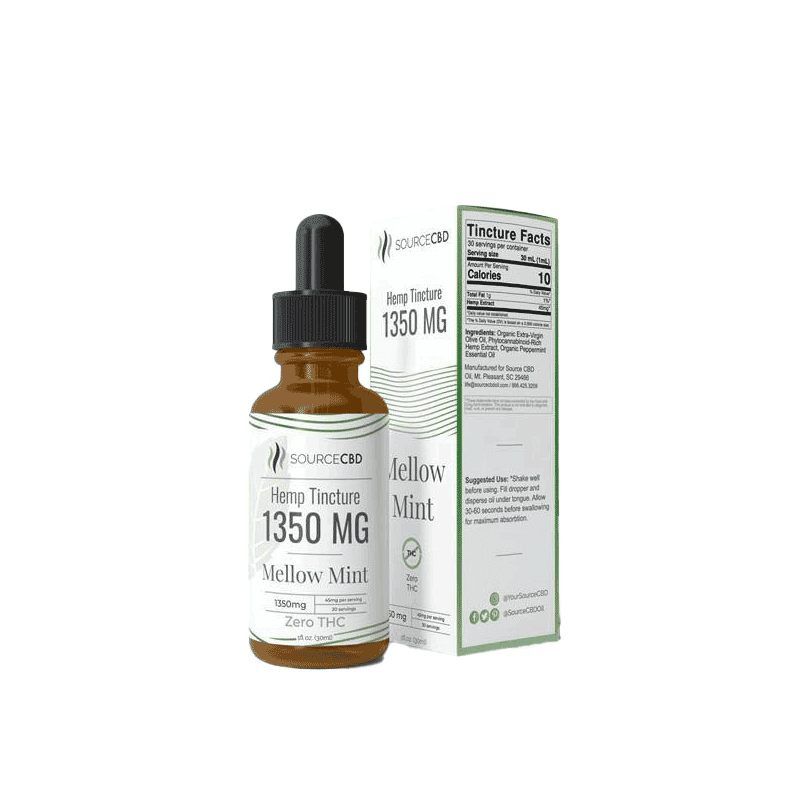 Mellow Mint CBD Oil Organic Broad-Spectrum - SourceCBDOil