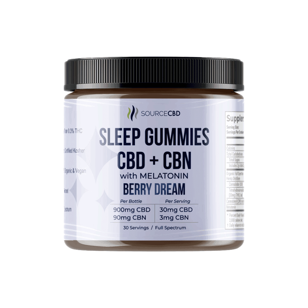 CBD Gummies for Sleep + CBN & Melatonin Full Spectrum - SourceCBDOil