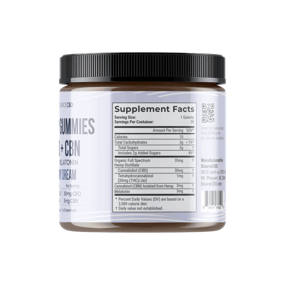 CBD Gummies for Sleep + CBN & Melatonin Full Spectrum - SourceCBDOil