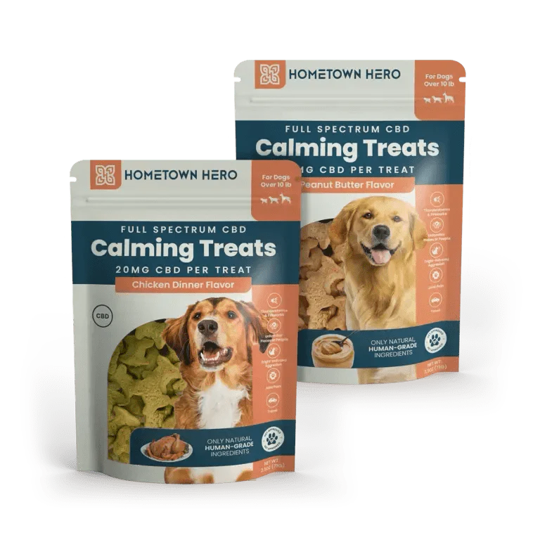 Hometown Hero Calming CBD Dog Treats Hometown Hero Coastal Hemp Co