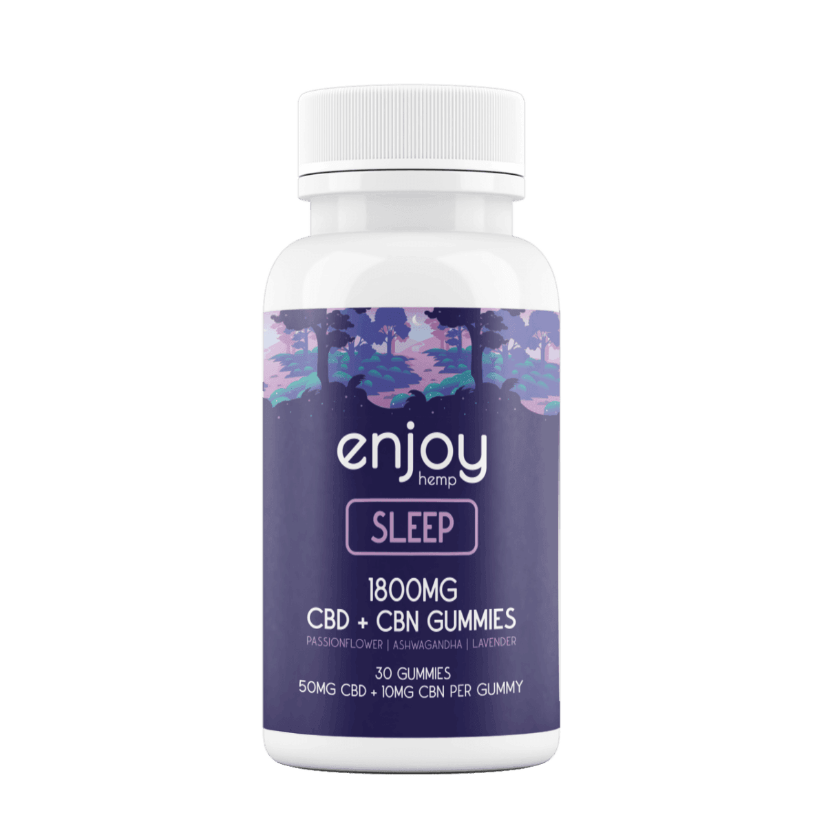 Enjoy Sleep Gummies CBD+ Blend Full-Spectrum 1800mg - SourceCBDOil